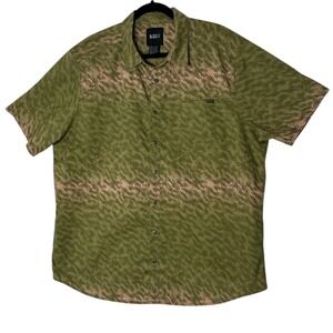 5.11 Tactical Shirt‎ Mens XL Green Camo Short Sleeve Button Front Casual Outdoor